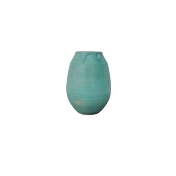 Unika oval vase havgrøn