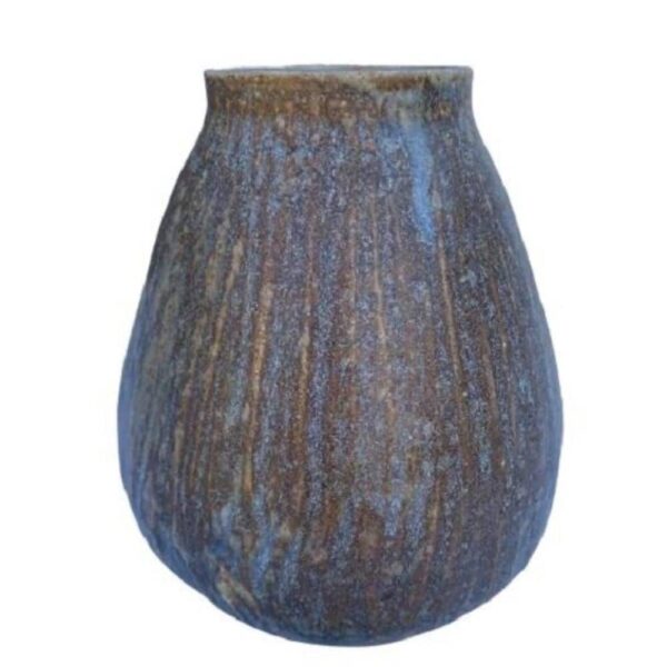 Unika vase i nordisk design i brun/blå farver