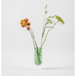 Glasvase - grøn svævende vase