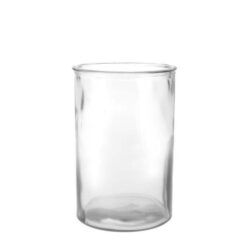 Glas cylindervase i kraftigt glas
