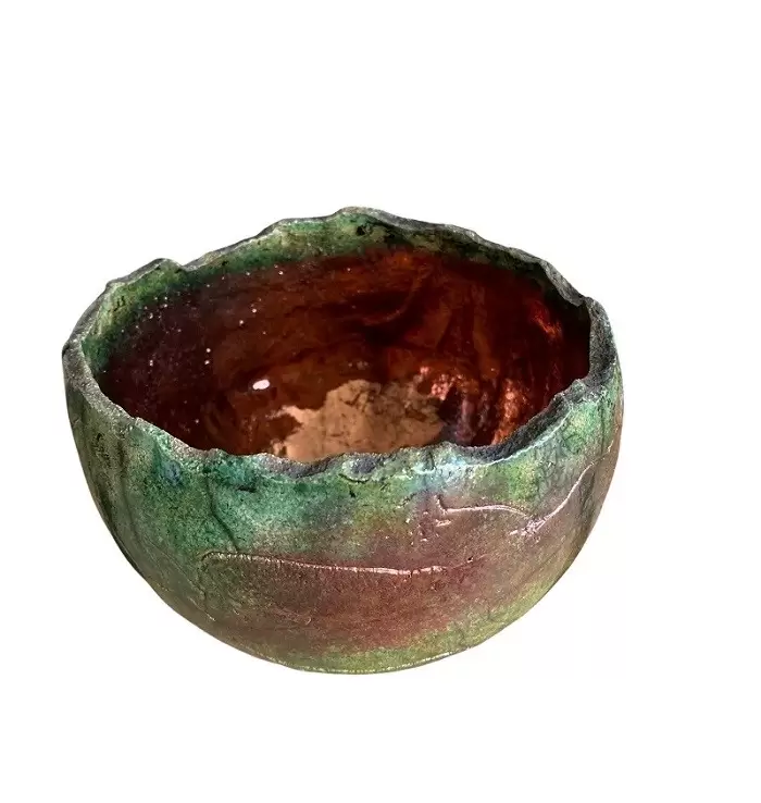 Grønne raku skåle - Produkter, Brugskunst, Skåle og bakker, Unika keramik - Lerværket