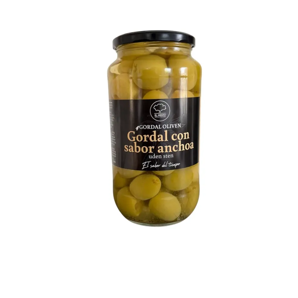 Oliven - Gordal con sabor anchoa - 900 g